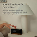 Loftie Alarm Clock with Sound Machine –Smart Alarm Clock w/Light, White Noise, Bluetooth Speaker, Night Light Sound Machine,100+ Sounds, Blackout Mode, No WiFi Mode, Optional Subscription-Midnight