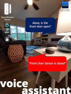YoLink LoRa Smart Door Sensor Starter Kit: SpeakerHub Audio Hub & Door Sensor - Up to 1/4 Mile Range, Door Left-Open Reminders, up to 5 Year Batteries, Alexa, IFTTT, Home Assistant (2.4GHz WiFi Reqd)