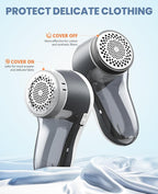 POPCHOSE Fabric Shaver, Sweater Shavers to Remove Pilling, Lint Shaver with 6-Leaf Blades, Electric Lint Remover for Clothes, Couch, Furniture, Fuzz, Lint Ball, Pillings, USB Rechargeable