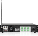 Sound Town Commercial Sound System with a 3-Zone Low-Impedance Bluetooth Amplifier, 6 x 5 Coaxial Wall-Mount Speaker Set for Indoor Installation, Black (STCA6130X6CM5B)