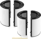 360 Combi Glass HEPA + Carbon Filter Replacement for Dyson HP1 TP09 TP07 TP06 TP04 TP10 TP7A HP04 HP06 HP07 HP09 HP10 HP4A HP7A PH01 PH02 PH03 PH04 PH3A DP04 PC1 Air Purifier, 2 Pack, Black