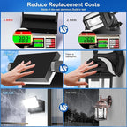 ledmo Outdoor LED Flood Lights - 60W Black 360 Adjustable Head Exterior Lighting Fixture 5000K Waterproof Wall Mount Yard Lights Switch Control Wall Lights for House,Patio,Barn,Shop,Garage 6 Pack