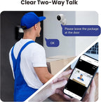 Hugolog 3K 5MP Outdoor Indoor Security Cameras for Home Security, Home Camera with Starlight Color Night Vision,Built-in Spotlight,Motion Detection,2-Way Talk,US Cloud & Local Storage,Works with Alexa