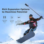 SMALLRIG Cage for Insta360 X5 Accessories, Aluminum Alloy Protective Case for Insta360 x5 with Quick Release, Built-in Cold Shoe Mounts & 1/4" Threads, with Silicone Lens Guard Cap - 5195