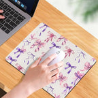 Coquette Girlie Pastel Bows Square Mouse pad, Texture, Waterproof, Anti Slip Rubber Base, Computer Mouse pad, Laptop Mouse pad