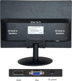 SKitphrati 15.6 Inch Small PC Monitor, FHD VA 1080P Desktop Display with 1920x1080 99% sRGB HDMI VGA Ports, VESA Mounting, LED Monitor for PC, Laptop and Computer, Black