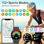 Smart Watch for Men Women Fitness: Waterproof Make/Answer Call Smart Watches for Men Digital Mens Watches Running Step Tracker Smartwatch Android Phones iPhone Samsung Compatible Heart Rate Monitor
