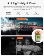 Vantrue N2X 2.7K Dash Cam Front and Inside, 5G WiFi Dual Dash Camera for Car with HDR IR Night Vision, STARVIS 2, GPS, 2.5K/60FPS, G-Sensor, 24/7 Parking Mode, Voice Control, Support 512GB Max