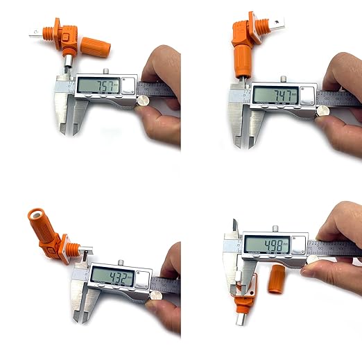 250A-350A 1500V Battery Energy Storage Connector, 70-120mm² High Current Connectors Quick Plug Terminal Orange Right Angle Plug and Socket IP67 Waterproof Power Adapter Threaded Wiring