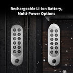 Aqara Smart Lock U200 (Fingerprint Keypad Included), Matter Over Thread, Keyless Entry Door Lock with Apple Home Key and Rechargeable Battery, Supports Apple Home, Alexa and SmartThings, Silver