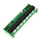 GUETNEU Relay Board, 16 Channel 1 SPDT DIN Rail Mount 24V DC/AC Relay, Interface Board