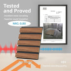 Art3d 4-Piece Wood Slat Acoustic Panels for Stylish Decor and Noise Reduction, 3D Textured Panel for Ceiling and Wall, Walnut