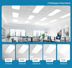 2x4 FT LED Light Flat Panel, 30-72W, 5 CCT 3K | 3.5k | 4K | 5K | 6.5K, Dimmable Recessed Drop Ceiling Lights, 3750/5000/6250/7500/9000 Lumen, Lay in Fixture for Commercial 120-277V, ETL DLC(6 Pack)
