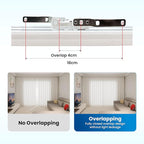 Osprey Smart Curtain Track, Single-Piece Motorized Rod, Adjustable Length, Quiet Heavy-Duty Motor, Remote & App Control, Compatible with Alexa & Google Assistant, Ceiling or Wall Mounted