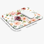 Armanza Square Mouse Pad Pretty Floral,Personalized Premium-Textured Custom Mouse Mat Design,Washable Mousepad Cloth,Non-Slip Rubber Base Computer Mouse Pads for Wireless Mouse