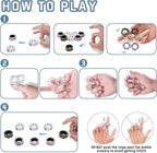 9Pcs Magnetic Rings Fidget Toys for Adults and Kids,Fidget Spinner Rings for Anxiety Relief Therapy Toys for Boy and Girl Ages 8-13,Teens Gift for Teen Party Favors Stocking Stuffers