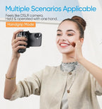 MAGIC JOHN Phone Tripod, Portable Selfie Stick, Pocket Size Selfie Stick for iPhone, Tripod for Phone with Detachable Remote Control for Photograph, Live Streaming, Video Recording