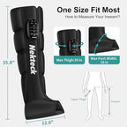 Nekteck Cordless Leg Compression Massager, FSA Eligible Massage Tools for Circulation and Pain Relief, Rechargeable Portable Full Leg Boots, Gifts for Mom Dad Men Women, HSA Eligible, Single Unit