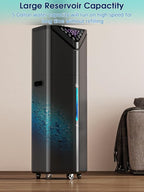 5Gal Humidifiers for Bedroom Large Room 2800 sq ft, 19L Quiet Humidifiers for Large Room, Floor Humidifier with 6 Mist Mode & Auto 180°Mist Tube for Home Whole House School Office Commercial Plants