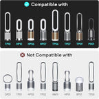 Leemone 2-IN-1 True HEPA+Carbon Filter Replacement for Dyson PH01 HP06 TP06 HP07 TP07 HP09 TP09 TP10 HP10 Air Puri-fier 360° Combi Glass Pure Cool Hot Humidify Fan, 1 Pack