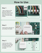 WUKUR Power Extender Kit for ecobee Smart Thermostat Premium, C-Wire Adapter Compatible with ecobee3 Lite, Premium, Enhanced, Essential, Lite, for ecobee4 and Smart Thermostats with Voice Control