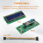 HUAREW 4pcs I2C IIC TWI 1602 Serial LCD Display Module 16x2 Compatible with Arduino Raspberry Pi