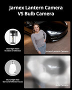 Jarnex Outdoor Porch Light Camera, 2K Wi-Fi Security Cam with AI Human Detection, Pan & Tilt, Dusk to Dawn, 2-Way Audio, Cloud/SD Storage, Wall Lantern Sconce Camera for Porch, Garage, Patio, Doorway