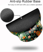 Ergo Comfort Gel Wrist Rest Mouse Pad-Ergonomic Office Mousepad with Wrist Support-Non-Slip, Design Desk Accessories Mat for Home&Game Decor Cute Black Cat