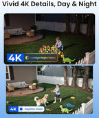 REOLINK First 4K Solar Security Cameras Wireless Outdoor, Argus PT Ultra+Solar Panel, 360° Pan Tilt Auto-Tracking, 8MP Color Night Vision, 2.4/5 GHz Wi-Fi 6, No Subscriptions, Home Hub Compatible