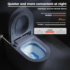 BAYTINA Smart Toilet, One Piece Toilet with Bidet Built in,Modern Elongated Toilet with Built-in Tank, Heated Toilet Seat, Bidet Warm Water, Dryer, Automatic Toilet Flusher, Foot Sensor Operation