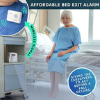 SYNLETT Bed Alarm Caregiver Pager with Wireless Motion Sensor Alarm Indoor Fall Prevention for Elderly Monitoring Seniors Dementia Patients Seniors Home Door Chime