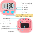Classroom Timers for Teachers Kids Large Magnetic Digital Timer Teacher Supplies 4 Pack-Blue Pink