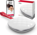 Bellman & Symfon Vibio Bluetooth Bed Shaker – Silent Vibrating Travel Alarm Clocks for Heavy Sleepers – Portable Rechargeable Clock with Multiple Alarms, Call and Message Alerts Easy to Pack for Trips