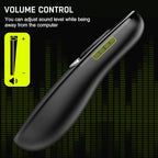 2 in 1 USB Type C Presentation Clicker with Red Light Pointer, Wireless Presenter for PowerPoint Presentation PPT Clicker, 2.4GHz Presenter Remote Slide Advancer for MacBook/Computer/Laptop