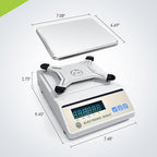 LICHEN Lab Analytical Balance 1000g x 0.01g with LED Display, High Precision Lab Scale with g/ct/oz/lb Units-Laboratory Scientific Scale for Kitchen,Pharmacy,Jewelry(No Test Weight)