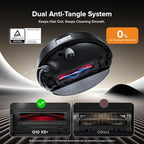 roborock Q10 X5+ Robot Vacuum and Mop, Self-Emptying, Hands-Free Cleaning for up to 7-10 Weeks, 10,000Pa Suction, Obstacle Avoidance, LiDAR Navigation, No-Go Zones, Black