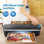 13 inch 4-Roller Laminator Machine, 3-10 Mil 60-Second Warm-up A3 Commercial Laminating Machine with 50 Sheets, LOTHANEK Heavy Duty Thermal Machine for Home, School Office Teacher Use
