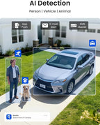 REOLINK 8CH 5MP Home Security Camera System, 6pcs Wired Outdoor PoE IP Cameras with Person/Vehicle/Pet Detection, 4K/8MP 8CH NVR with 2TB HDD for 24-7 Recording, RLK8-410B6-5MP