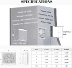 SAILFLO 10 Inch Window Shutter Exhaust Fan,11.6 x 11.6 Inch Cutout, 406CFM 35W Wall-Mounted Ventilation Air Intake Extractor for Bathroom Home
