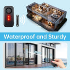 HENDUN Upgraded Window and Door Alarm with Remote, Pool Alarm for Kids Safety, IP66 Waterproof Indoor/Outdoor Home Security Sensor, Wireless Doorbell Chime/Buzzer When Opened Loud