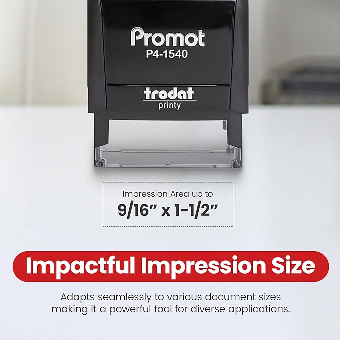 Promot Void Self Inking Rubber Stamp - Refillable Stampers for Office - Business, Accounting, Bookkeeping, Coding, Legal, Notary, Work, Ordering, Inventory Stamps - Red Ink