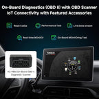 ATOTOMOVE Wireless CarPlay AI Box with OBD2 Scanner, Car Video Streaming Wireless Plug & Play Carplay Adapter for iPhone & Android Auto with ChatGPT, Supports YouTube, Netfilx 256GB Max, HDMI