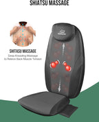 Snailax Back Massager with Heat, Gifts for Men, Women, Electric Deep Tissue Kneading Full Body Massage Chair for Back Pain, Home, Office Use, App Control