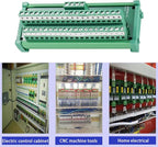 ANMBEST 2 in 20 Out Terminal Blocks Module, 25A DIN Rail and Panel Mounting Power Distribution Breakout Board for PLC Servo Power Amplifier
