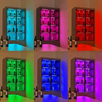 Under Cabinet LED Lights Kit. RGB Color Changing & Super Bright White Lighting. Dimmable with Remote. 6 pcs Linkable LED Light Strips with Power Supply, Extension Cords. Plug in. Max 24W. RGB + 5000K.