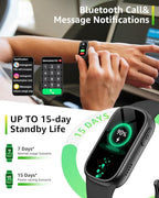 BUTFORFIT Fitness Tracker (Answer/Make Call), Smart Watch with 1.47" HD Touch Display, 130+ Sport Modes Activity Tracker with Sleep Monitor, IP68 Waterproof Tracker for Android&iPhone Women Men