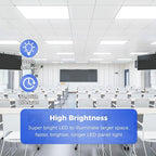 AIKVSXER 36 Pack 2x4 LED Flat Panel Light - Selectable 5 CCT 3000K-6500K & 5 Wattage 30-70W 7700Lm 0-10V Dimmable 2x4 led Drop Ceiling Lights 120-277V for Commercial and Home