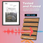 Art3d 2pcs-104 x 15.75in Slat Acoustic Panel for Wall and Ceiling, 3D Fluted Sound Absorbing Panel with Wood Finish, Teak