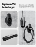 BMZX for Tesla Charger Holder Charging Cable Organizer with Charger Slot for Tesla Motors Wall Mount Connector Bracket Adapter Fit for Model 3/Y/S/X