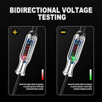 WINAMOO Upgraded 3-72V LED Digital Automotive Circuit Tester, DC Voltage Test Light with Voltmeter & Polarity Indicator Light, Vehicle Circuits Low Voltage Light Tester Pen with Sharp Stainless Probe